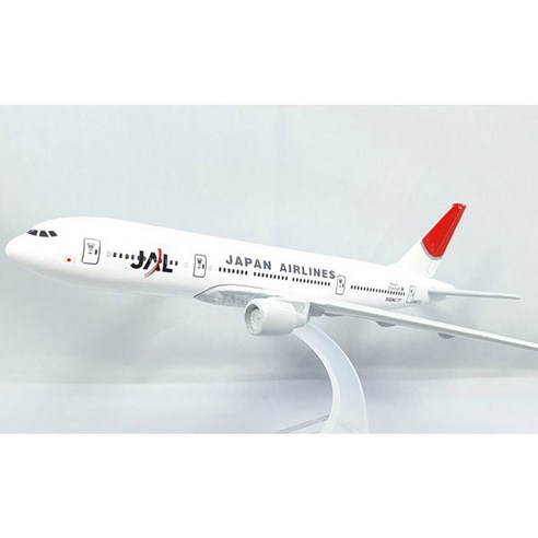 모형비행기 다이캐스트 합금 완제품 16cm, 87 JAL항공 777, 1개