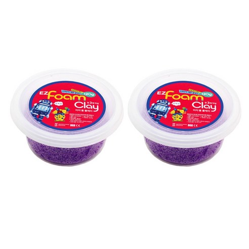 이지피아 이지 샤이니 폼클레이 2p, 보라, 2개