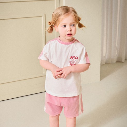 몰리멜리 아동용 워터밤코기 상하의 세트 120, 120, 색상, L핑크 섬네일