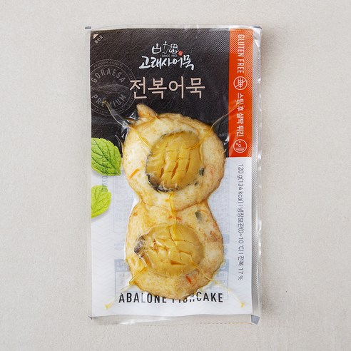 고래사어묵 전복 어묵, 120g, 1개