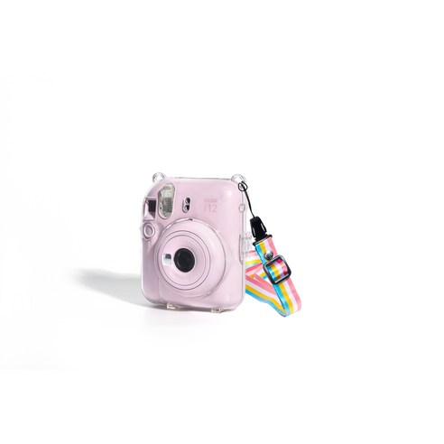 인스타그램 미니 12 포켓형 투명 케이스 + 미니 액자 랜덤발송 세트: 인스턴트 카메라 사진을 위한 필수 액세서리