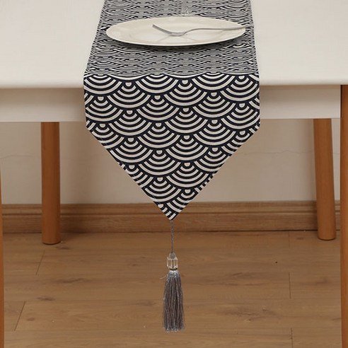 빈테리어 인테리어 포인트 태슬 테이블 러너, TYPE 03, 30 x 100 cm
