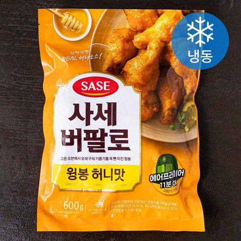 사세 버팔로 윙봉 허니맛 (냉동), 600g, 1개