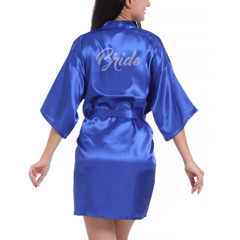브라이드 다이아 글리터 샤워 가운 L, 사파이어, 1개