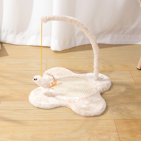 데이소이 고양이 플라워 기둥형 스크래쳐, 화이트, 1개