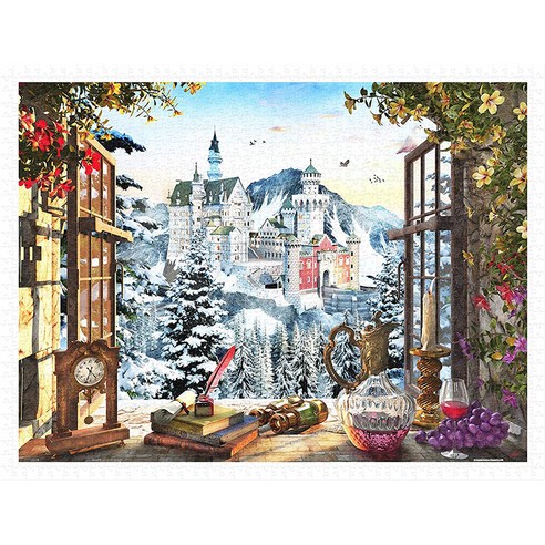 핀투 플라스틱 재질 미니퍼즐 PO, 노이슈반슈타인 성을 바라보며(PO1200-H2201), 1200피스