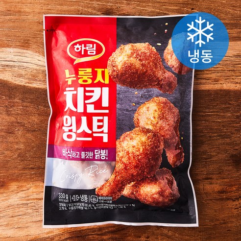하림 누룽지 치킨 윙스틱 (냉동), 350g, 1개
