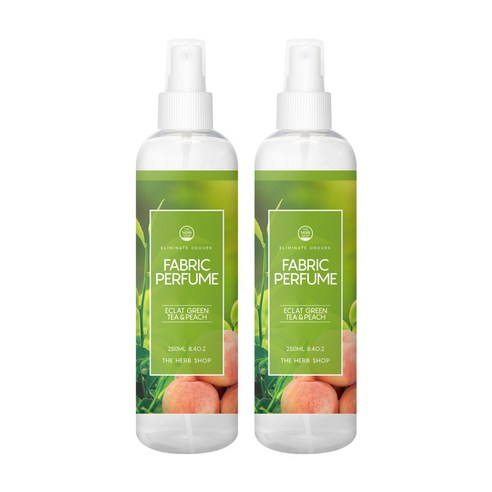 더허브샵 드레스 퍼퓸 250ml, 에끌라그린티&피치, 2개