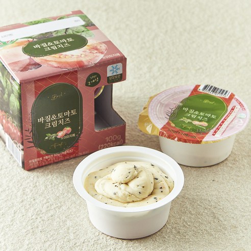 바질 & 토마토 크림치즈, 50g, 1개, 2개입