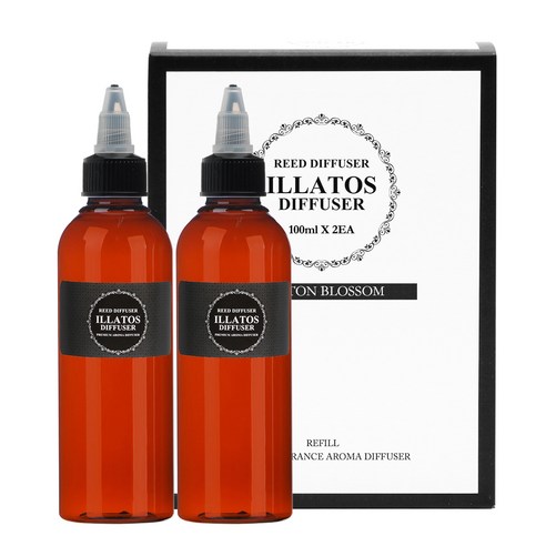일라토스 차량용 디퓨저 리필 100ml, 코튼블라썸향, 1개, 2개입