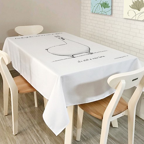 마켓에이 모던 미니멀스타일 아트 테이블커버, TYPE 4, 140 x 140 cm