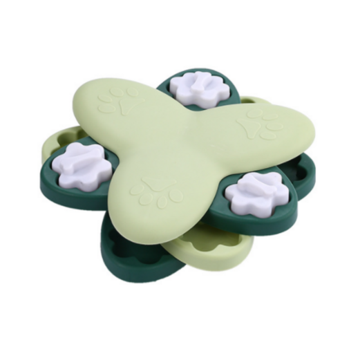 행복한댕냥이 회전하는 3단 강아지 노즈워크 250 x 250 x 70 mm, 그린, 1개