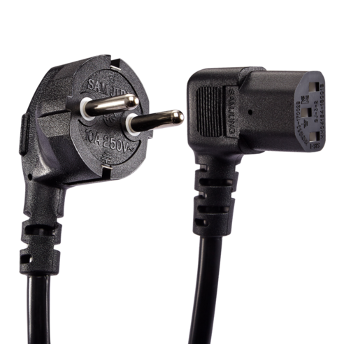 삼정 AC 220V 파워케이블 ㄱ자접지형 + 컴퓨터잭ㄱ자 1.5SQ, 05-2_ㄱ자접지형+컴퓨터잭ㄱ자 (1.5SQ), 1.8m