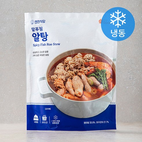 연안식당 알푸짐 알탕 (냉동), 650g, 1팩