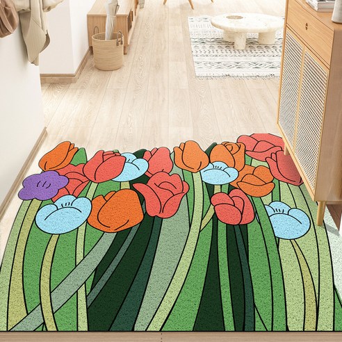 커팅가능 현관 코일매트 50 x 80 cm, 04 SQA21, 1개