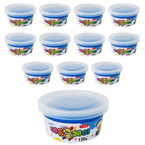 에듀클레이 12p, 파랑, 120g, 1세트