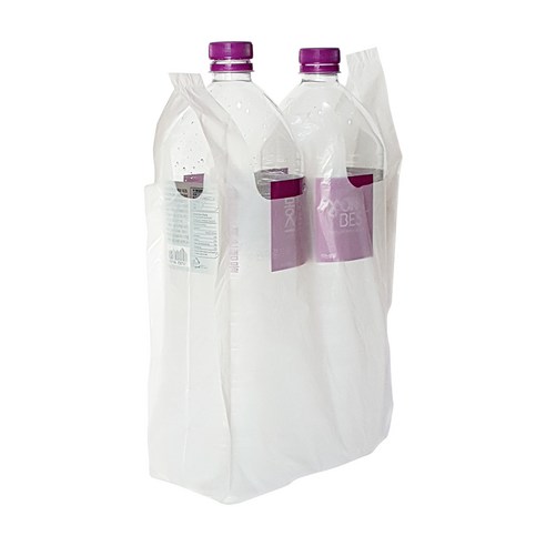 쓰리포 손잡이 마트 비닐봉투 유백 2호, 500매, 8L