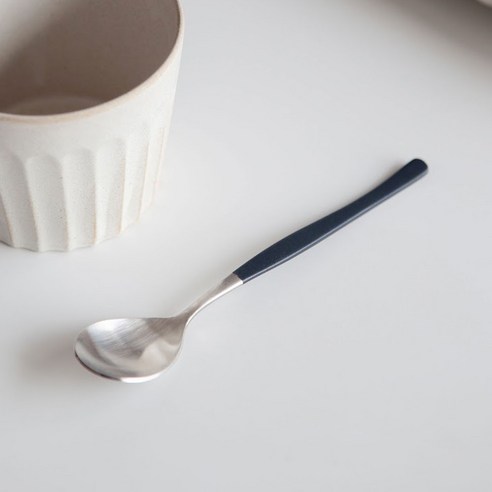 니코트 Satin 컬러 티스푼, 블루블랙, 1개