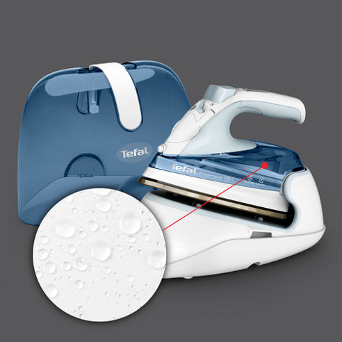 테팔 프리무브 미니 무선 스팀다리미, FV6230K0, 스카이 블루 + 화이트