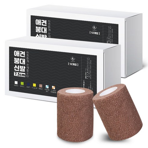 딩동펫 자가접착 강아지 붕대신발 24p, 베이지