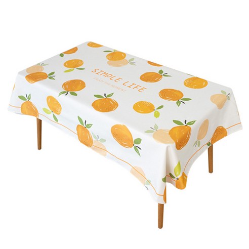 스위트 후르츠 테이블 커버, 오렌지, S(100 x 140 cm)
