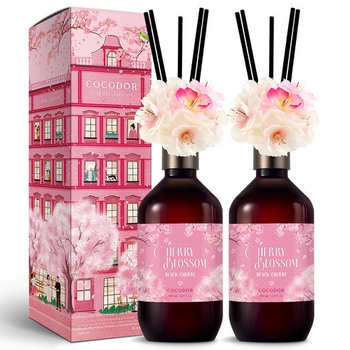 코코도르 벚꽃 프리미엄 디퓨저, 블랙체리, 500ml, 2개