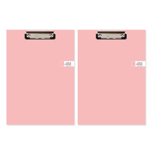 톡톡팬시 CMYK 컬러 클립보드 A4, 핑크, 2개
