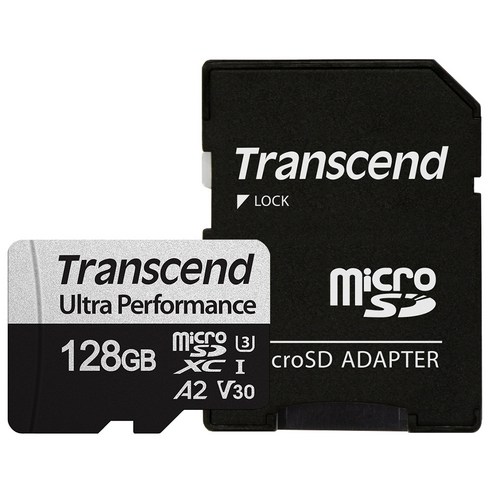 트랜센드 340S Ultra Performance 마이크로SD 메모리카드 TS128GUSD340S, 128GB