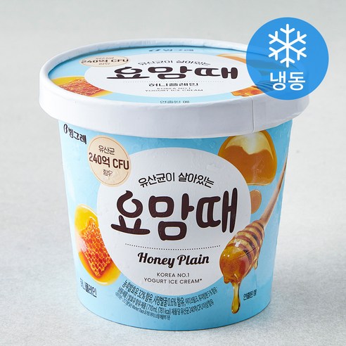 빙그레 요맘때 허니플레인 아이스크림 (냉동), 710ml, 1개 
유제품/아이스크림