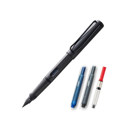 LAMY 사파리 만년필 컨버터 세트, F, 만년필(엄브라), 케이스(랜덤발송), 1세트