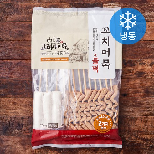 고래사어묵 꼬치어묵 & 물떡 (냉동), 700g, 1개 고래사사각어묵