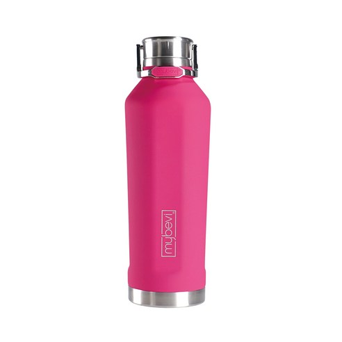 마이베비 콰트로 캔틴 캐리핸들 텀블러, 490ml, 러버 핫핑크