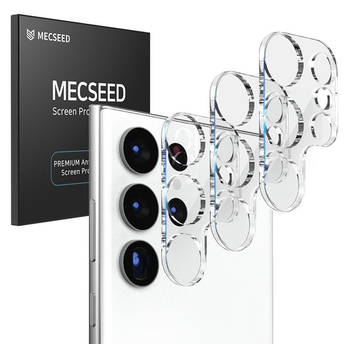 멕시드 3CX 고투명 휴대폰 카메라 렌즈 풀커버 강화유리 필름 3p 세트, 1세트