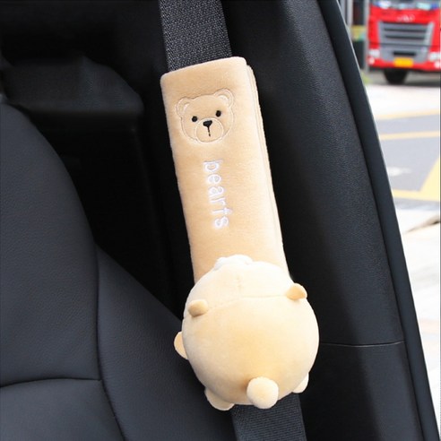  보쉬 클리어핏 Clearfit V4 와이퍼 2P, 1세트 자동차용품 MEO 자동차 안전벨트커버, 베이지 곰, 1개