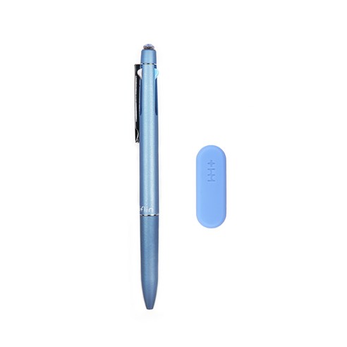 리플린 메탈 스와로브스키 지워지는 3색펜 0.4mm, 블루, 1개