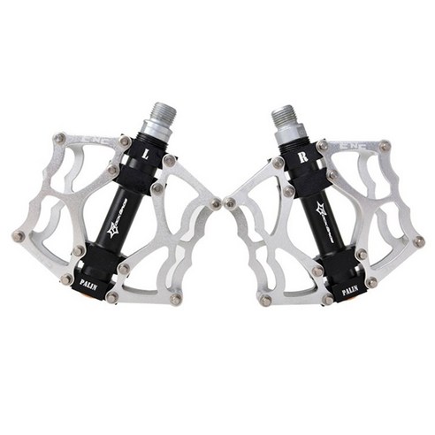 락브로스 자전거 알루미늄 초경량 와이드 평페달 JT201012L, 블랙, 2개