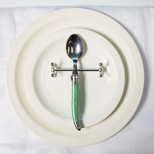 장네론 라귀올 케익스푼 15.5cm, 그린, 1개
