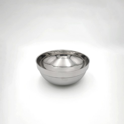 뉴 이중 스텐 턱 냉면그릇 16cm, 1개