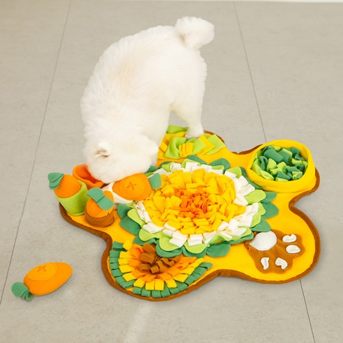 댕댕이를 위한 최고의 선물, 레토 플라워 당근밭 노즈워크 매트!