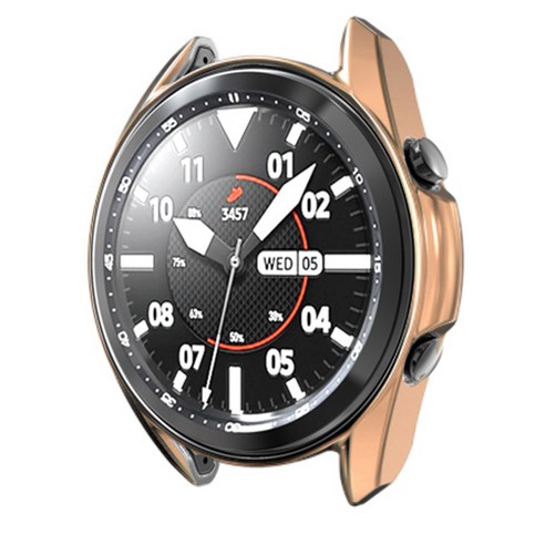 디씨네트워크 스마트워치 TPU 커버 케이스 41mm, 로즈골드
