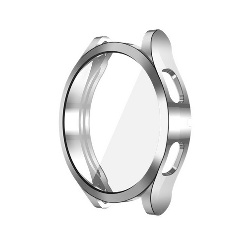 루아러블 갤럭시 워치4 풀커버 보호 케이스 44mm, 실버