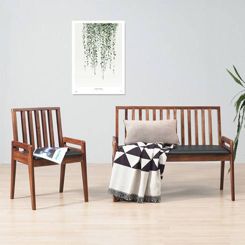 공간을 예술로 승화시키는 헤즈로 0473 원목 접이식 벤치