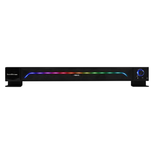 ba-r90soundbar화이트에디션 앱코 USB 타입 LED 컴팩트 사운드바, 블랙, S600