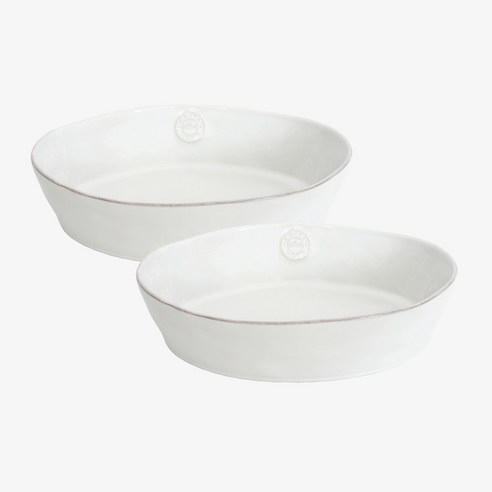 코스타노바 노바 타원 오븐접시 30cm, 화이트, 2개