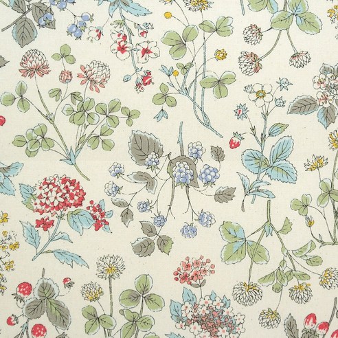 슈슈룸 면 프린트 패브릭 원단 F-0467, 꽃-그레이(F-0467), 1개