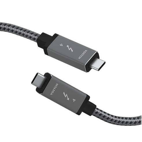 고해상도 디스플레이와 멀티태스킹을 위한 뛰어난 썬더볼트4 케이블