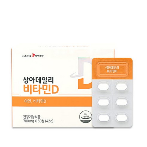 상아제약 데일리 비타민D 60p, 42g, 1개