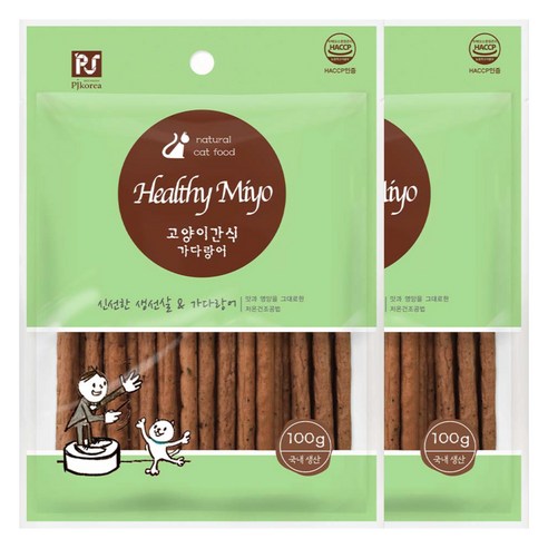 굿데이 고양이 헬씨미요 간식, 가다랑어, 100g, 2개