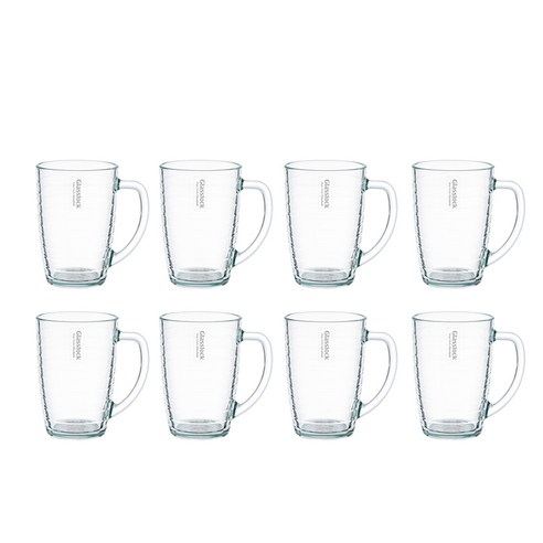 글라스락 국산 내열 강화유리 스트라이프 머그컵 460ml, 투명, 4개 글라스락전자레인지 글라스락 국산 내열 강화유리 스트라이프 머그컵 460ml, 투명, 4개 글라스락전자레인지