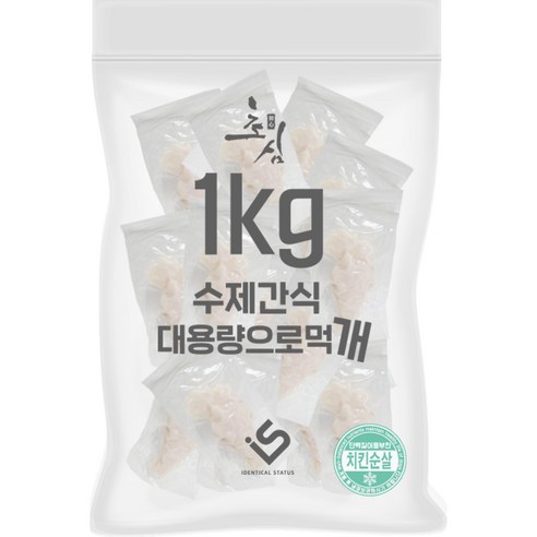초심 강아지 대용량 실속형 수제간식, 오리스틱, 1kg, 1개